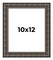 10x12 Modern Bamboo Picture Frame with UV-Resistant Acrylic & Acid Free Backing, Available in 5 Finishes - Gold, Silver, Brown, Black, and Natural